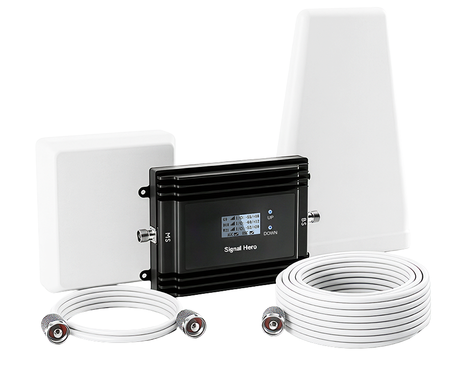 Mobile Signal Booster All Networks – Tri-Band – 300 sqm. (Power Line)