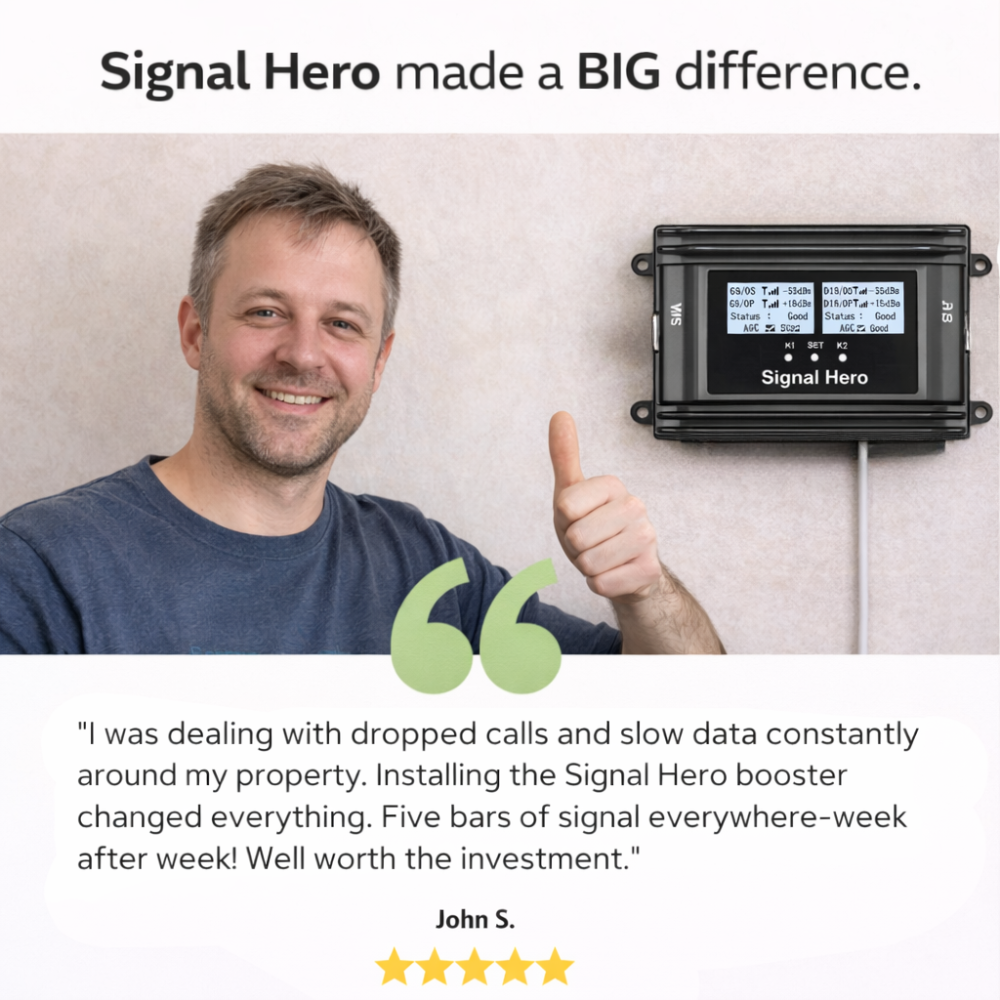 5G Mobile Phone Booster for All Networks  - 300 sq.m