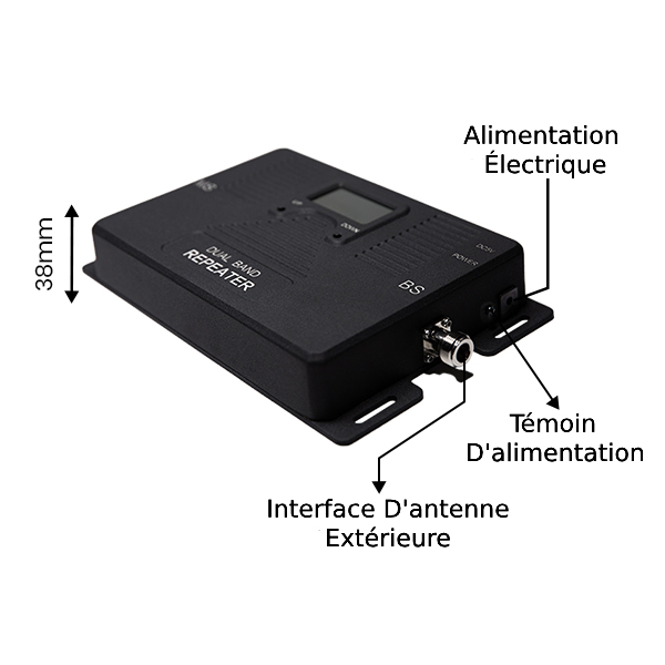 Amplificateur De Signal Mobile 6 Bandes - Améliore 2G/3G/4G/5G, Pour Maison, Bureau, Sous-sol (700-2600 MHz)